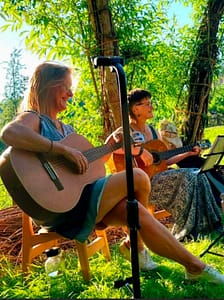 Musizieren am Kaitzbachteich