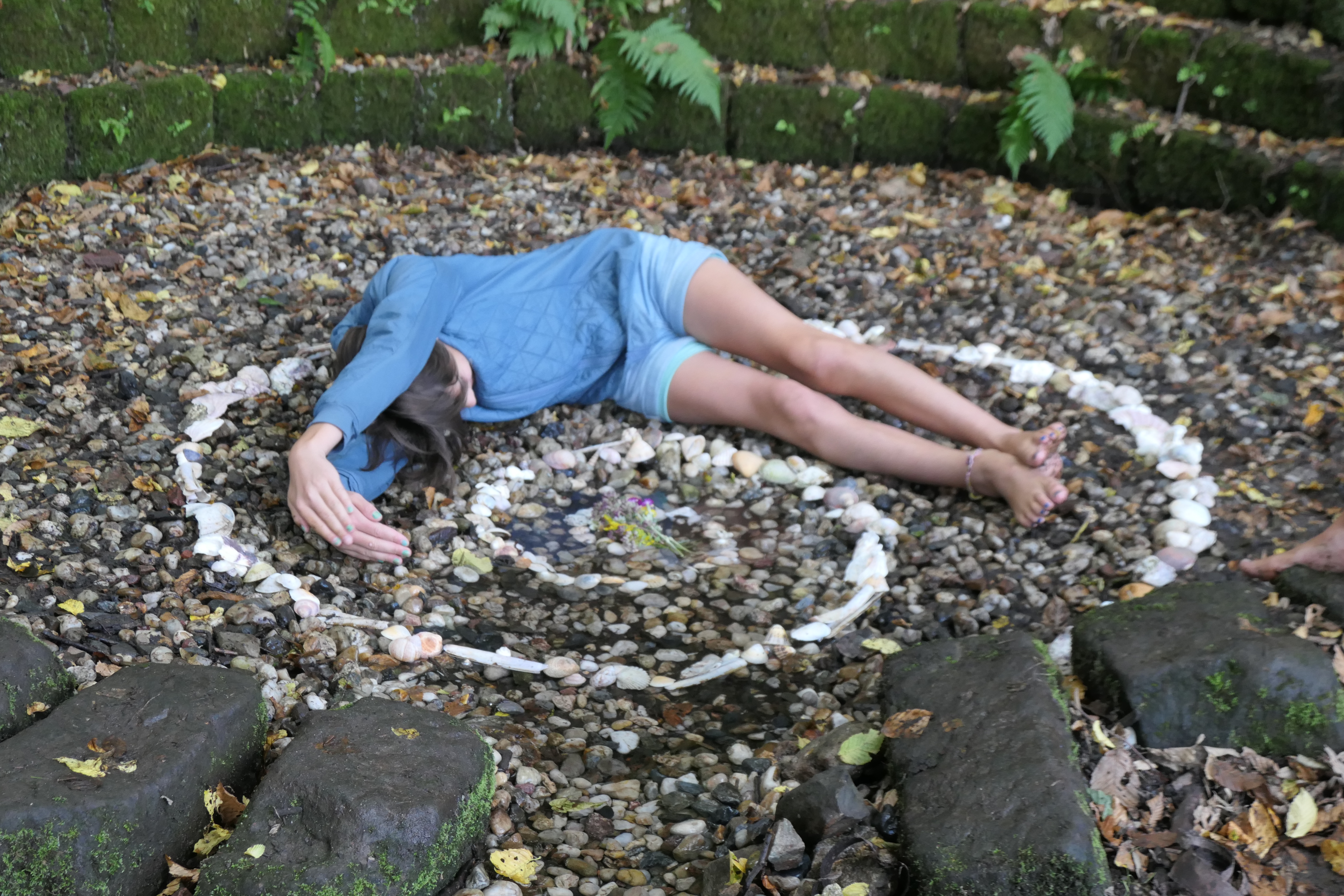 sich eindrehen in der Kaitzbachquelle