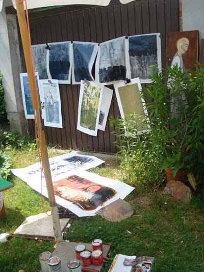 Kunsttherapieatelier Wildrosengarten Kunst am entstehen