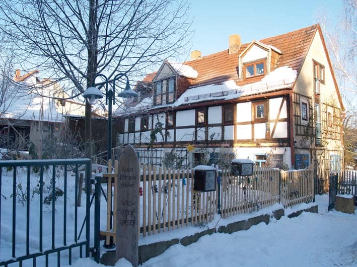 Kunsttherapieatelier im Winter